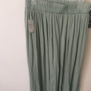 Pleated Maxi Skirt, On color Sage
